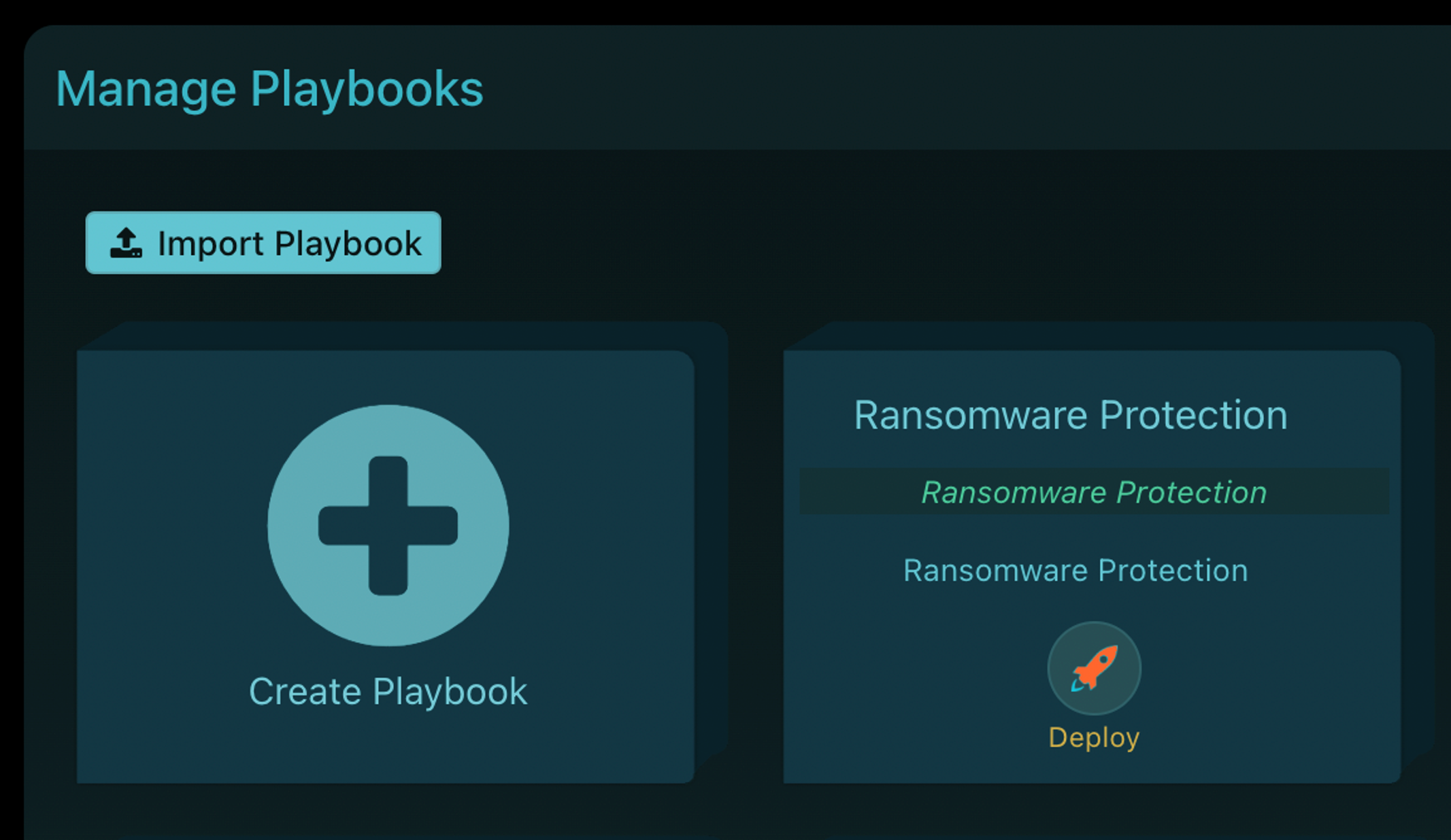 Ransomware Create Playbook